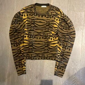 Ulla Johnson animal print long sleeve top